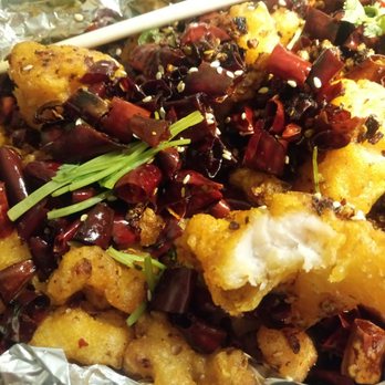 Spices - Fish Fillet with Explosive Chili - yum level 9 - Szechuan Near Me - San Francisco, California Spices - Fish Fillet with Explosive Chili - yum level 9 - Szechuan Near Me - San Francisco, California