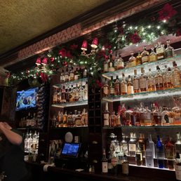 View of the bar. View of the bar.