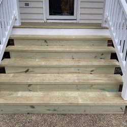 Carpentry Painting - Front porch steps
