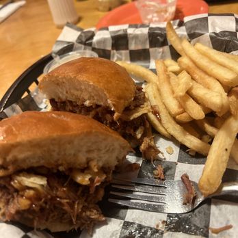 Rusty Bison - Brisket sandwich with fries - Barbeque Near Me - Cooperstown, New York Rusty Bison - Brisket sandwich with fries - Barbeque Near Me - Cooperstown, New York