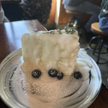 U :Dessert Story - YOUNG COCONUT PANDAN CREPE CAKE (Slice) - Desserts Near Me - Berkeley, California
