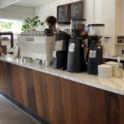 Case Coffee Roasters - Inside and the super Friendly Barista