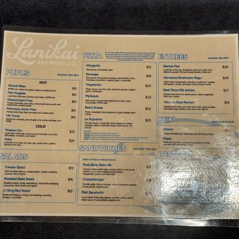 Lanikai Brewing Company - Menu Food. - Breweries Near Me - Volcano, Hawaii Lanikai Brewing Company - Menu Food. - Breweries Near Me - Volcano, Hawaii