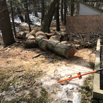 Smith Tree Works - a pile of cut logs - Tree Services Near Me - Northfield, Connecticut