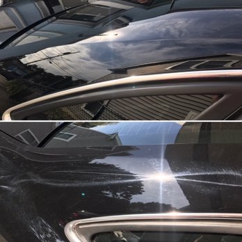 AVI - Before and after on paint corrected panel - Auto Detailing Near Me - Newton, Massachusetts AVI - Before and after on paint corrected panel - Auto Detailing Near Me - Newton, Massachusetts
