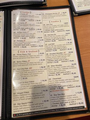 Menu photo 3 Thai Spoon Restaurant Highland, CA