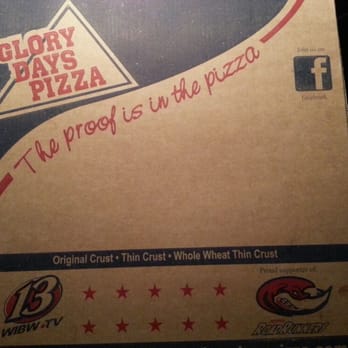 Glory Days Pizza - Glory Days Pizza Box - Pizza Near Me - Lawrence, Kansas