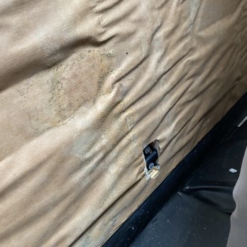 Hot Spring Spas - Mold on the hot tub insulation immediately discovered by technician revealing, it was not kids splashing water out. - Hot Tub & Pool Near Me - Clive, Iowa