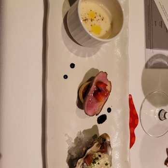 Margotto Hawaii - Cold corn soup, duck breast, and oyster! - French Near Me - Honolulu, Hawaii Margotto Hawaii - Cold corn soup, duck breast, and oyster! - French Near Me - Honolulu, Hawaii