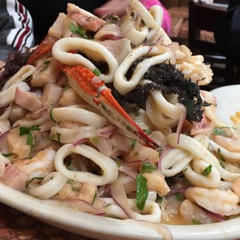 Don Carlos Number 1 - a plate of seafood and pasta - Peruvian Near Me - New Brunswick, New Jersey Don Carlos Number 1 - a plate of seafood and pasta - Peruvian Near Me - New Brunswick, New Jersey