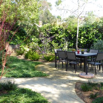 Billy Goodnick - Removing a massive Tipu tree made room for outdoor dining and a restful "lawn of cool green, shade tolerant native sedge. - Landscape Architects or Designers Near Me