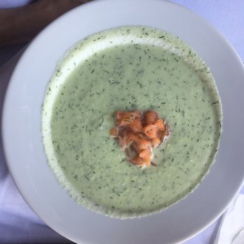 EINSTEIN Unter den Linden - Cold cucumber soup with salmon tartare (~11€) - Cafes Near Me - Berlin, BE EINSTEIN Unter den Linden - Cold cucumber soup with salmon tartare (~11€) - Cafes Near Me - Berlin, BE
