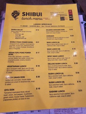 Menu photo 2 Shibui Eatery + Sushi Bar Toronto, ON Menu photo 2 Shibui Eatery + Sushi Bar Toronto, ON