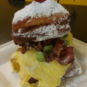 Cane Patch Kitchen - Beignet breakfast sandwich approximately $8.00. - Soul Food Near Me - San Diego, California
