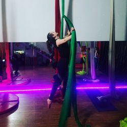 Angels Fitness - I have been doing aerial silks classes, as well as acro yoga and stretch classes at Angels Fitness for a year and I love it!