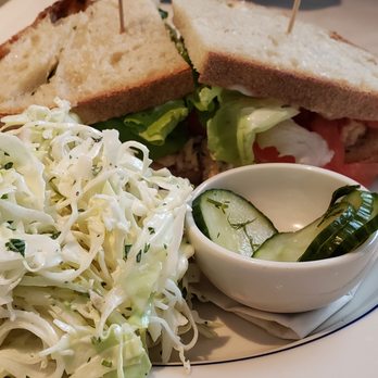 Clark's Oyster Bar - Tuna salad a bit too heavy on the olives. Fabulous slaw and pickles. - Seafood Near Me - Aspen, Colorado Clark's Oyster Bar - Tuna salad a bit too heavy on the olives. Fabulous slaw and pickles. - Seafood Near Me - Aspen, Colorado
