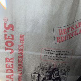Picture of a bag of groceries.