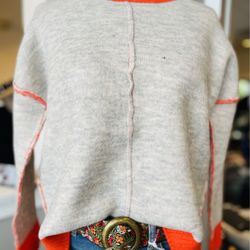Pretty Is Pink - Six Fifty grey marl sweater