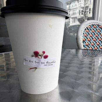 Earth Tone Cafe - Cutest coffee cup ever! - Cafes Near Me - San Francisco, California