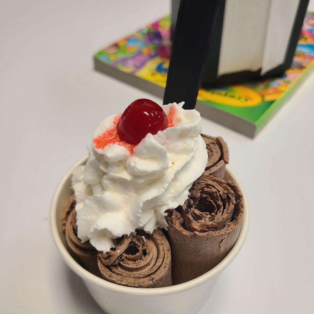 Tanglefoot Creamery - Finished product. Chocolate with brownie pieces, oreo and whipped cream & cherry - Ice Cream & Frozen Yogurt Near Me - Festus, Missouri Tanglefoot Creamery - Finished product. Chocolate with brownie pieces, oreo and whipped cream & cherry - Ice Cream & Frozen Yogurt Near Me - Festus, Missouri