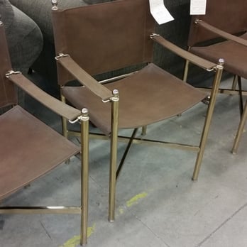 Goodwill - Great Leather & Brass Director's Chairs  $6 each - Thrift Stores Near Me - Lansing, Illinois