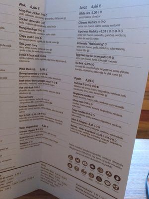 Menu photo 1 Tao 3·6·9 Madrid, M