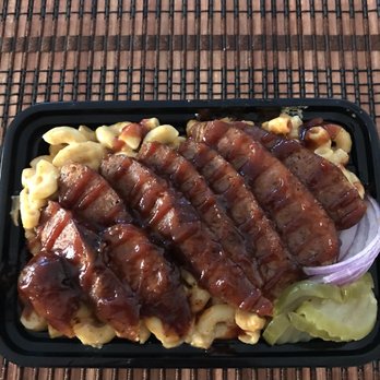 Wise Barbecue - Mac and meat (sausage) - Food Trucks Near Me Wise Barbecue - Mac and meat (sausage) - Food Trucks Near Me