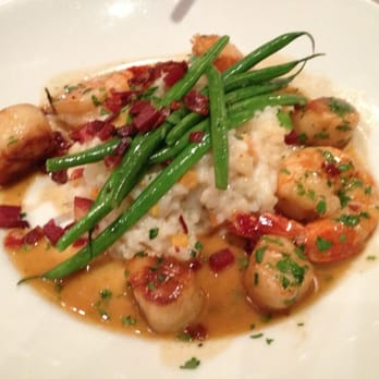 Atlantic Fish - Shrimp and scallop risotto with sweet potatoes and prosciutto - awesome - Seafood Near Me - Boston, Massachusetts Atlantic Fish - Shrimp and scallop risotto with sweet potatoes and prosciutto - awesome - Seafood Near Me - Boston, Massachusetts