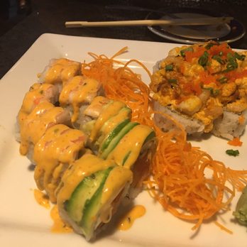 Sushi Lola's - Unbelievable Roll in the front and T.N.T. Roll in the back. - Sushi Bars Near Me - Orlando, Florida Sushi Lola's - Unbelievable Roll in the front and T.N.T. Roll in the back. - Sushi Bars Near Me - Orlando, Florida