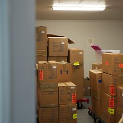 Climate-controlled storage -- labeled vaults keep each customer\u2019s contents secure.