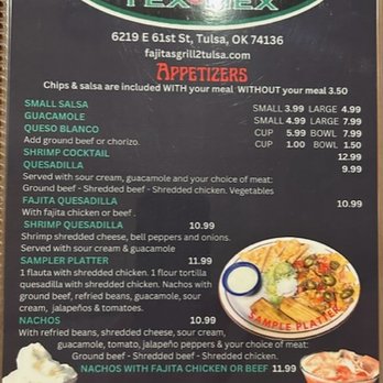 Fajitas Grill 2 - Tex-Mex Near Me - Tulsa, Oklahoma