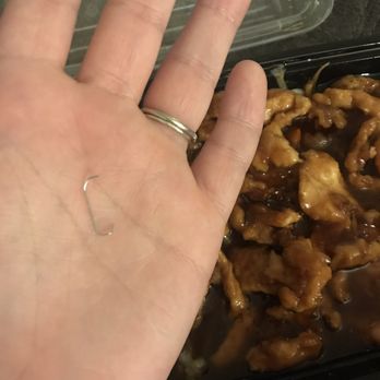 Rice Bowl Cafe - Poked my mouth on something while I was chewing - thought it was a bone, but just a harmless staple!!! - Chinese Near Me - Austin, Texas