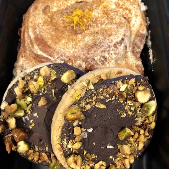 Brown Bear Bakery - Candied pistachio shortbread cookies and orange zest cinnamon roll - Bakeries Near Me - Cincinnati, Ohio Brown Bear Bakery - Candied pistachio shortbread cookies and orange zest cinnamon roll - Bakeries Near Me - Cincinnati, Ohio