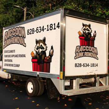 Raccoon Junk Removal - 17 foot long junk removal truck. Great for furniture pickups, estate Cleanouts, appliance removal, recycling and more - Junk Removal & Hauling Near Me Raccoon Junk Removal - 17 foot long junk removal truck. Great for furniture pickups, estate Cleanouts, appliance removal, recycling and more - Junk Removal & Hauling Near Me