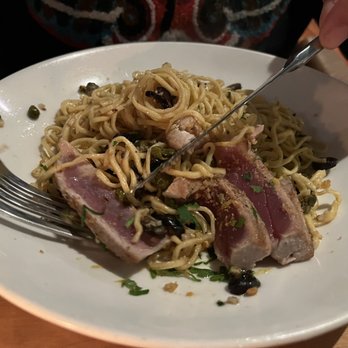 Pasta Moon - Linguini Pan Seared Ahi Tuna - Italian Near Me - Half Moon Bay, California Pasta Moon - Linguini Pan Seared Ahi Tuna - Italian Near Me - Half Moon Bay, California