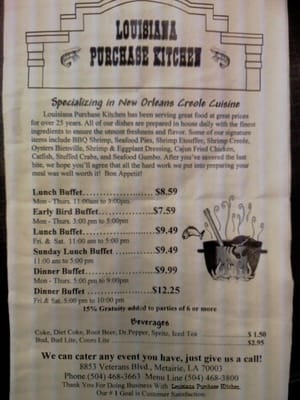 Menu photo 8 Louisiana Purchase Kitchen Metairie, LA