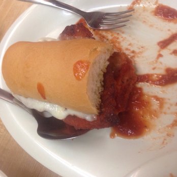Mandola's Deli - Chicken Parmesan sandwich! There WAS also a meatball sub!! - Delis Near Me - Houston, Texas