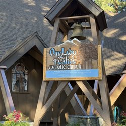 Our Lady of Tahoe - Outside of the church.