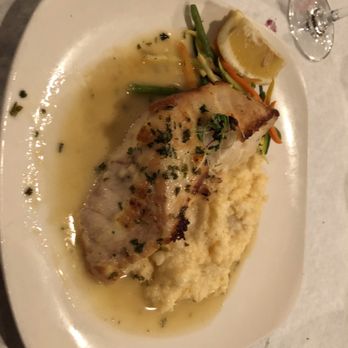 Vintage On 5th - Grouper with cheese grits - New American Near Me - Crystal River, Florida Vintage On 5th - Grouper with cheese grits - New American Near Me - Crystal River, Florida