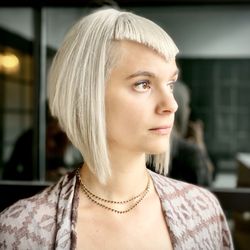 Hair by Mish - Platinum bob.