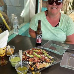 How delicious does this look? Smoked marlin nachos, definitely worth trying. Out of this world
