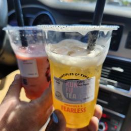 Passion fruit w/ mango bubbles Fruity flurry Kung Fu milk tea Passion fruit w/ mango bubbles Fruity flurry Kung Fu milk tea
