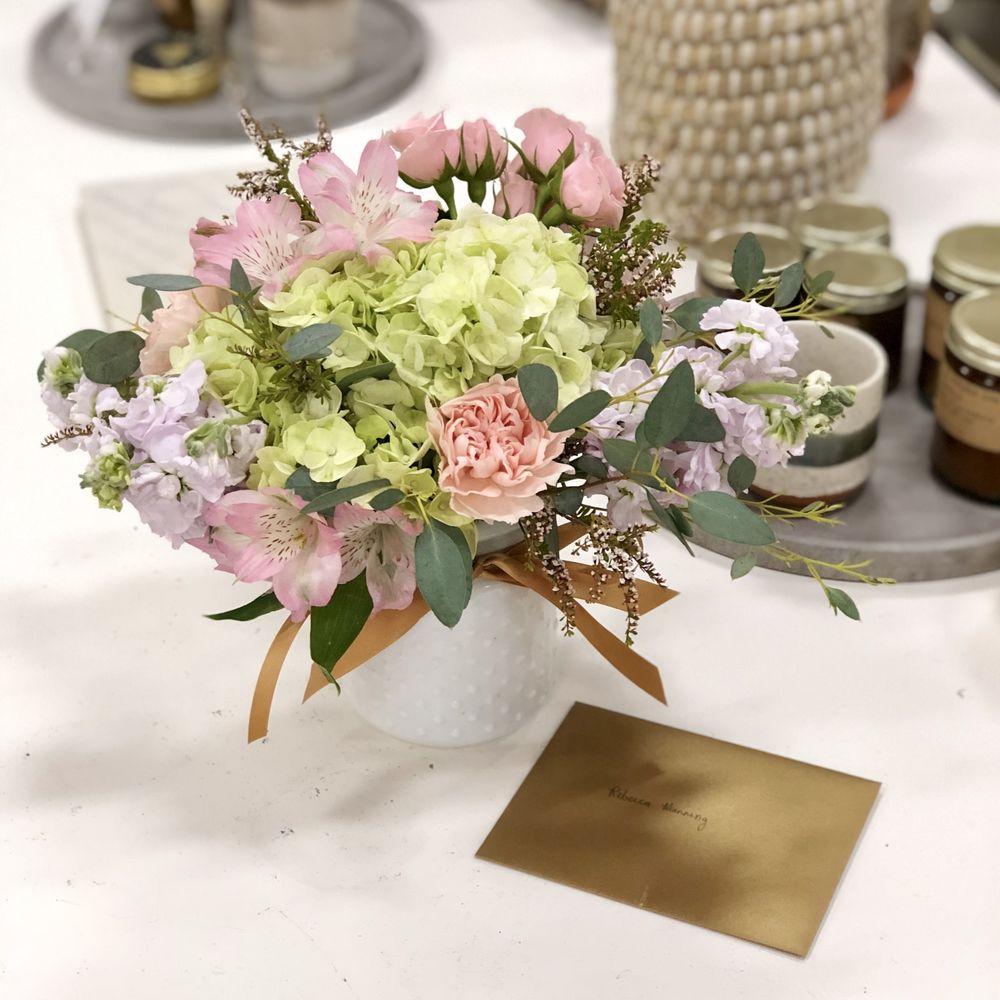 MDS Florist - Peachy Pink w/ Happy Birthday Card - Florists Near Me