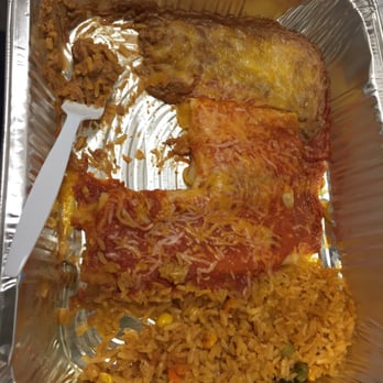 Hacienda Tequila - Take out 2 Enchiladas. They R BOMB! Really real Mexican. New Fav Spot! - Mexican Near Me - Clovis, California