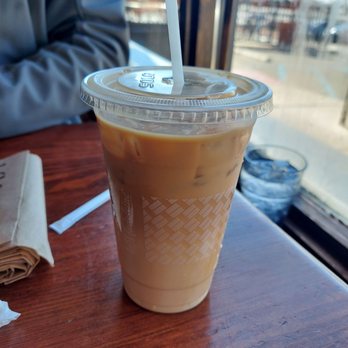 la Madeleine - Caramel iced latte - Bakeries Near Me - San Antonio, Texas