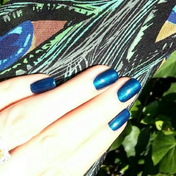 Nails By Madonna - Peacock Plume Shellac I've got it!! - Nail Salons Near Me - La Mesa, California Nails By Madonna - Peacock Plume Shellac I've got it!! - Nail Salons Near Me - La Mesa, California