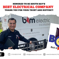 B&M Electric - B&M Electric was voted Best of the Beach for the 4th year in a row as #1 Electrical contractor in the South Bay.