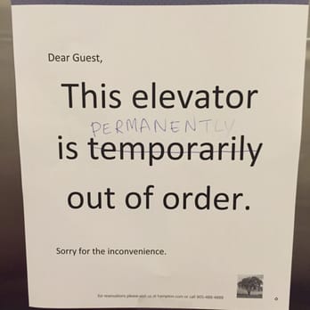 Hampton Inn by Hilton Brampton Toronto - During my stay for the whole week, the elevator was down... - Hotels Near Me - Brampton, Ontario