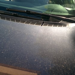 Poway Shell Station - Car after the car wash at Shell