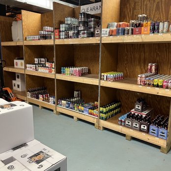 Moon Dog Meadery - More bulk offerings, plus a pallet of mead ready to ship in the foreground. - Meaderies Near Me - Durham, North Carolina Moon Dog Meadery - More bulk offerings, plus a pallet of mead ready to ship in the foreground. - Meaderies Near Me - Durham, North Carolina